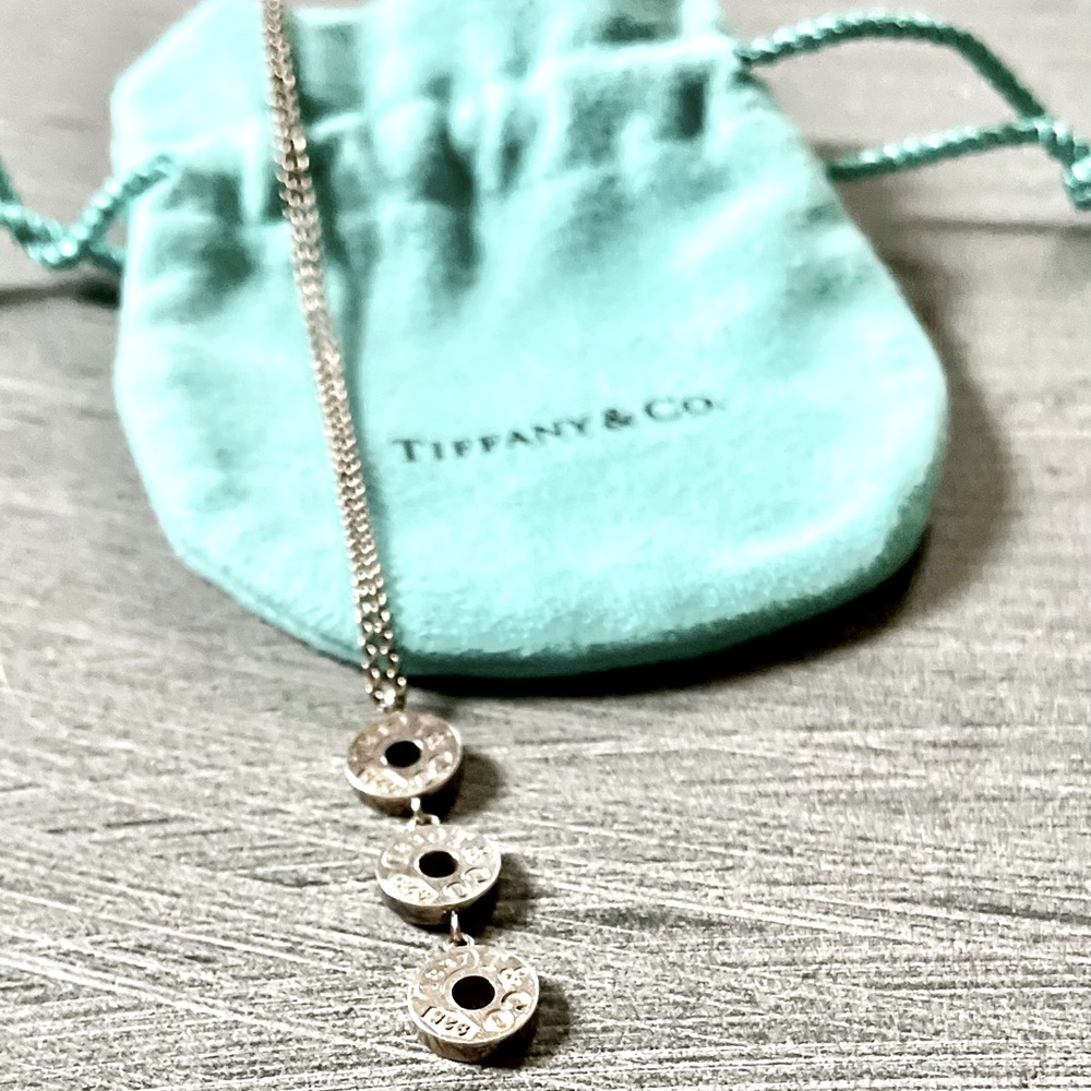 🤍Tiffany & Co. 1837 Triple Drop Circle Pendant Necklace